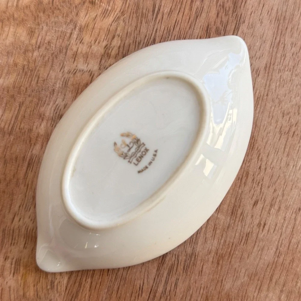 VTG Lenox Olympia Gold Ashtray Trinket Dish 4